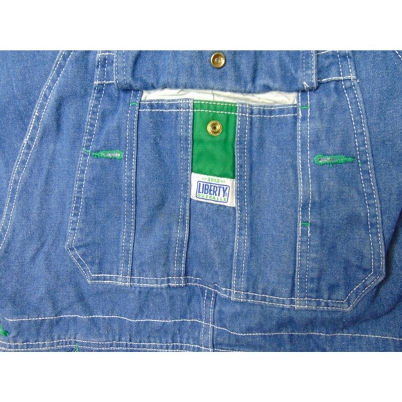 Vintage Liberty 32 X 30 Blue Jean Overalls Pants - Picture 5 of 6